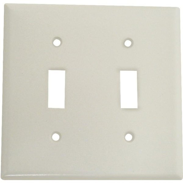 Eaton Wiring Devices Wallplate, 412 in L, 4916 in W, 2 Gang, Thermoset, White, HighGloss 2139W-BOX